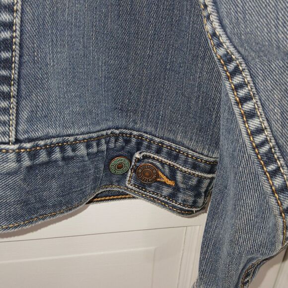 Levis Mens Denim Blue Jacket XL Standard Trucker Comfort Everyday Wear - Picture 15 of 16